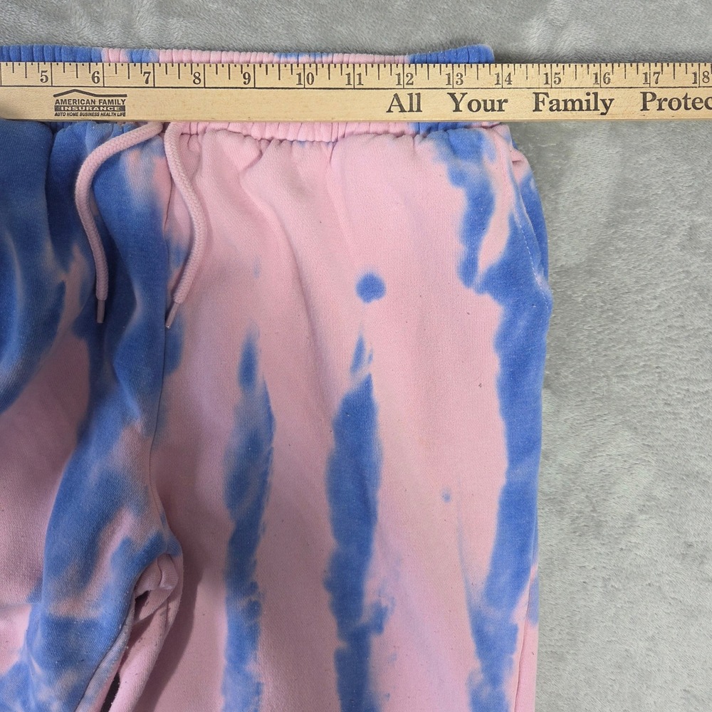 Von Dutch Womens Pink Tie Dye Y2k Sweatpants Size L Bratz Wide Leg Preppy Lounge - Picture 2 of 9